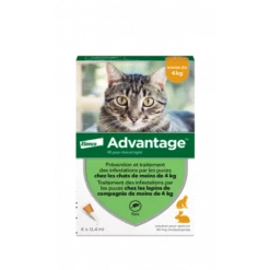 Advantage 40 Chat/Lapin De Moins De 4 Kg