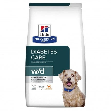 W/D Diabetes Croquettes Pour Chien Au Poulet 1 W/D Diabetes Croquettes Pour Chien Au Poulet