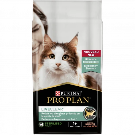 PURINA PRO PLAN Cat Liveclear Sterilised Adult Saumon 1 PURINA PRO PLAN Cat Liveclear Sterilised Adult Saumon