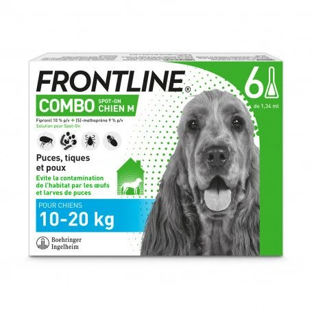 Boehringer Ingelheim Frontline Combo Chien De 10 à 20 Kg 1 Boehringer Ingelheim Frontline Combo Chien De 10 à 20 Kg