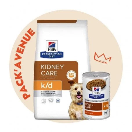 Pack'Avenue Hill's Prescription Diet K/D Kidney Croquettes Pour Chien 12 Kg 1 Pack'Avenue Hill's Prescription Diet K/D Kidney Croquettes Pour Chien 12 Kg