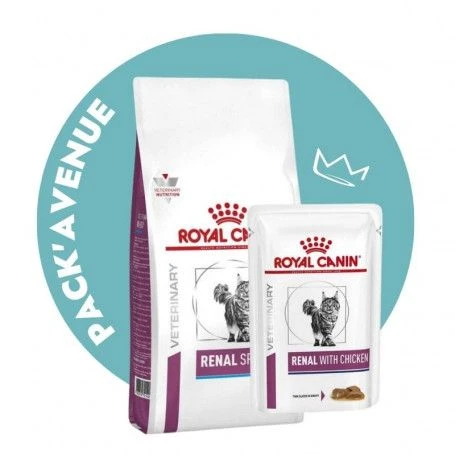 Pack'Avenue Royal Canin CAT RENAL SPECIAL Sac 4kg Avec 12 Sachets Repas POULET 1 Pack'Avenue Royal Canin CAT RENAL SPECIAL Sac 4kg Avec 12 Sachets Repas POULET