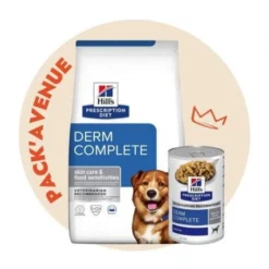 Pack'Avenue Hill's Prescription Diet Derm Complete Croquettes Pour Chien 12 Kg