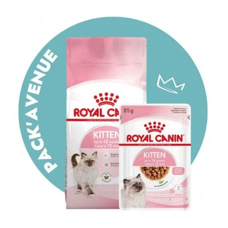 Pack'Avenue Royal Canin CAT KITTEN 10KG Avec Sauce En Sachet Repas 1 Pack'Avenue Royal Canin CAT KITTEN 10KG Avec Sauce En Sachet Repas
