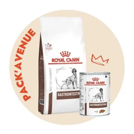 Pack'Avenue Royal Canin Dog Gastro Intestinal Sac 15kg Avec 12 Boîtes 1 Pack'Avenue Royal Canin Dog Gastro Intestinal Sac 15kg Avec 12 Boîtes
