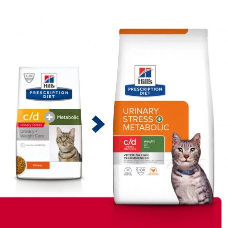 Pack'Avenue Hill's C/d Urinary Stress Multicare+Metabolic Pour Chat 8 Kg 2 Pack'Avenue Hill's C/d Urinary Stress Multicare+Metabolic Pour Chat 8 Kg – Image 2