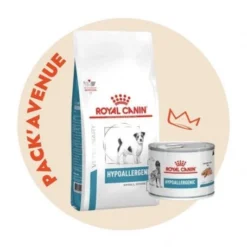 Pack'Avenue Royal Canin Dog Hypoallergenic Small Dog Sac 3,5kg Avec 12 Boîtes Mousse