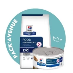 Pack'Avenue Hill's Prescription Diet Z/D Food Sensitivities Croquettes Pour Chat 3 Kg