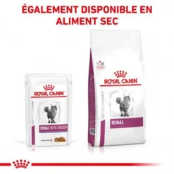 ROYAL CANIN Veterinary Health Nutrition Cat Renal Poulet Sachet -Materiel Soldes royal canin veterinary diet cat renal poulet boite 5