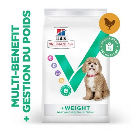 Vet Essentials Chien Multi-Benefit + Weight Adult 1+ Small & Mini Poulet 1 Vet Essentials Chien Multi-Benefit + Weight Adult 1+ Small & Mini Poulet