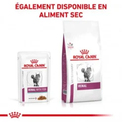 ROYAL CANIN Veterinary Health Nutrition Cat Renal Poisson Sachet Repas -Materiel Soldes veterinary diet cat renal poisson sachet repas 4