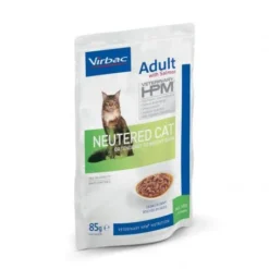 Nouveaux produits -Materiel Soldes veterinary hpm cat adult neutered salmon bouchees sachrepas 1