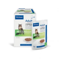 Virbac Veterinary HPM Chat Adult Neutered Saumon Sachets Repas -Materiel Soldes veterinary hpm cat adult neutered salmon bouchees sachrepas 4